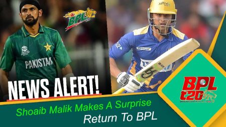 Shoaib Malik To Rejoin Fortune Barishal For The BPL 2024